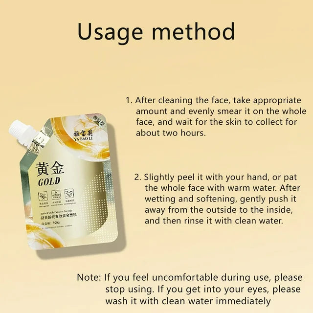 Retinol Gold Deep Brightening Peel Off Mask